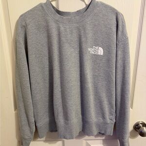 The North Face Light Gray Crewneck Sweatshirt
